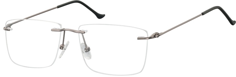 Bezramkowe okulary oprawki korekcyjne sunoptic 988b jasne grafitowe