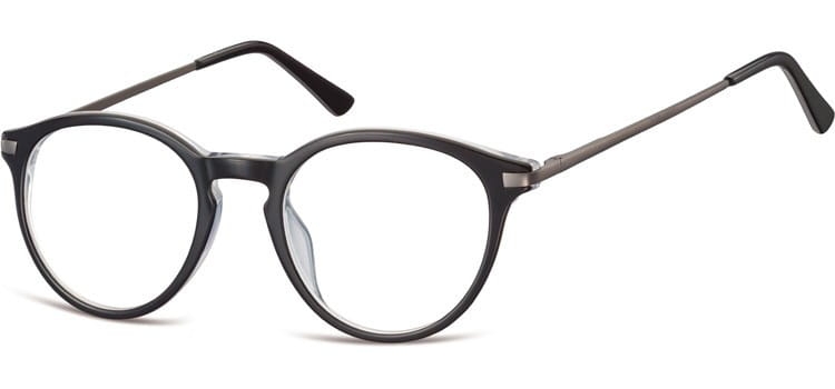 Okrągłe okulary oprawki zerowki korekcyjne sunoptic ac50a