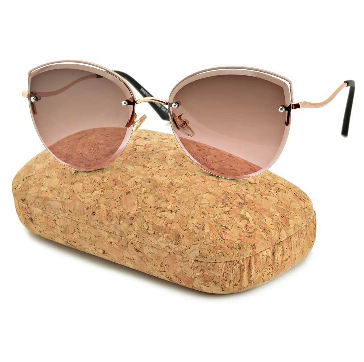 Okulary damskie przeciwsłoneczne kocie oczy glam co-265
