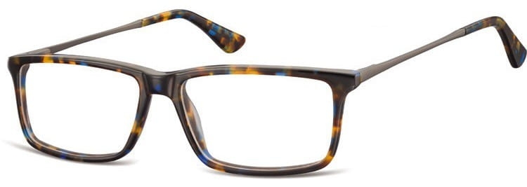 Prostokatne okulary oprawki korekcyjne sunoptic ac48f panterkowe