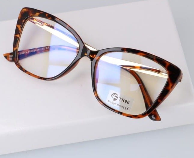 Okulary do komputera damskie z filtrem blue light zerówki 2568-1