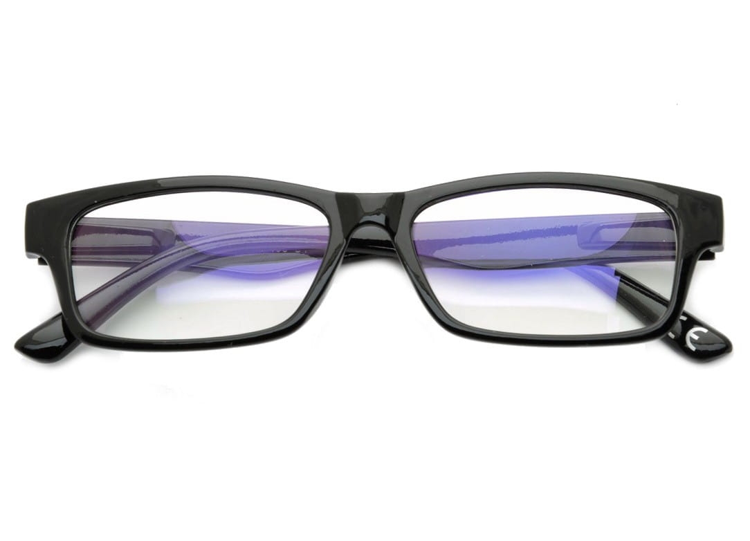 Okulary z filtrem antyrefleksyjne zerówki nerdy prostokątne dr-108-c1