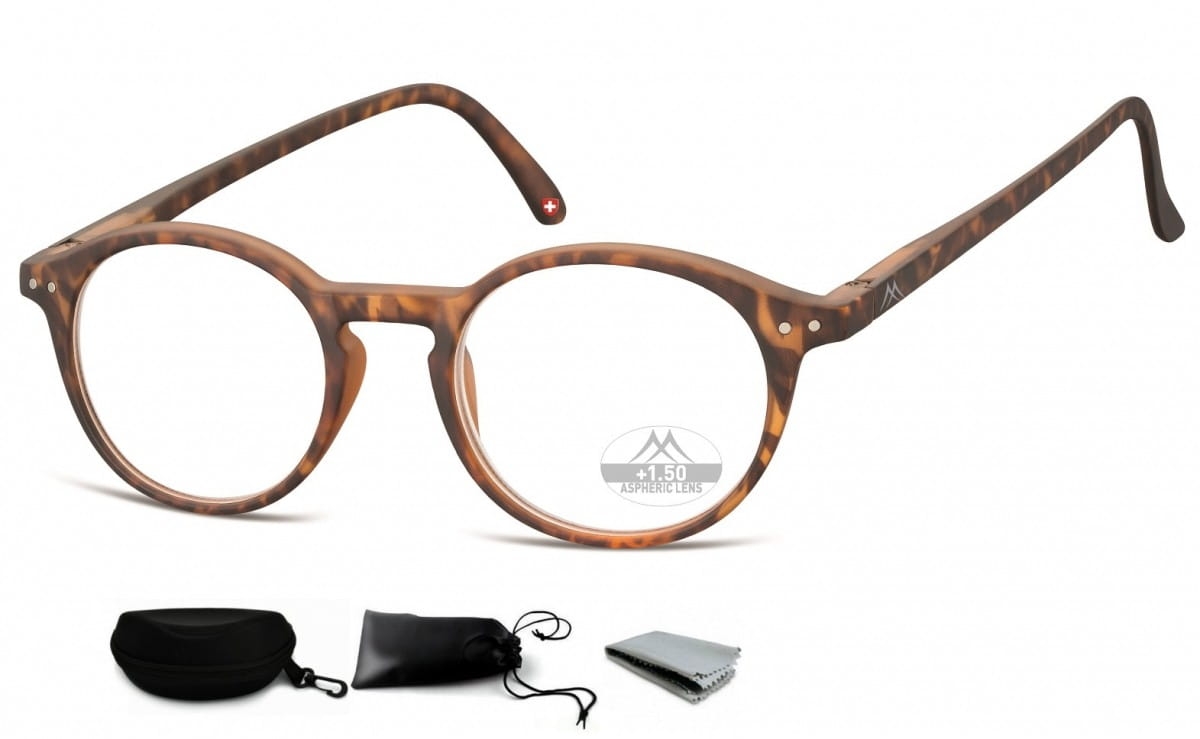 Asferyczne okulary lenonki do czytania montana plusy mr65a moc: +2,5
