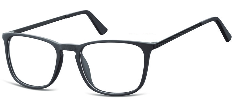 Okulary oprawki zerówki korekcyjne nerdy unisex sunoptic ac25g czarne