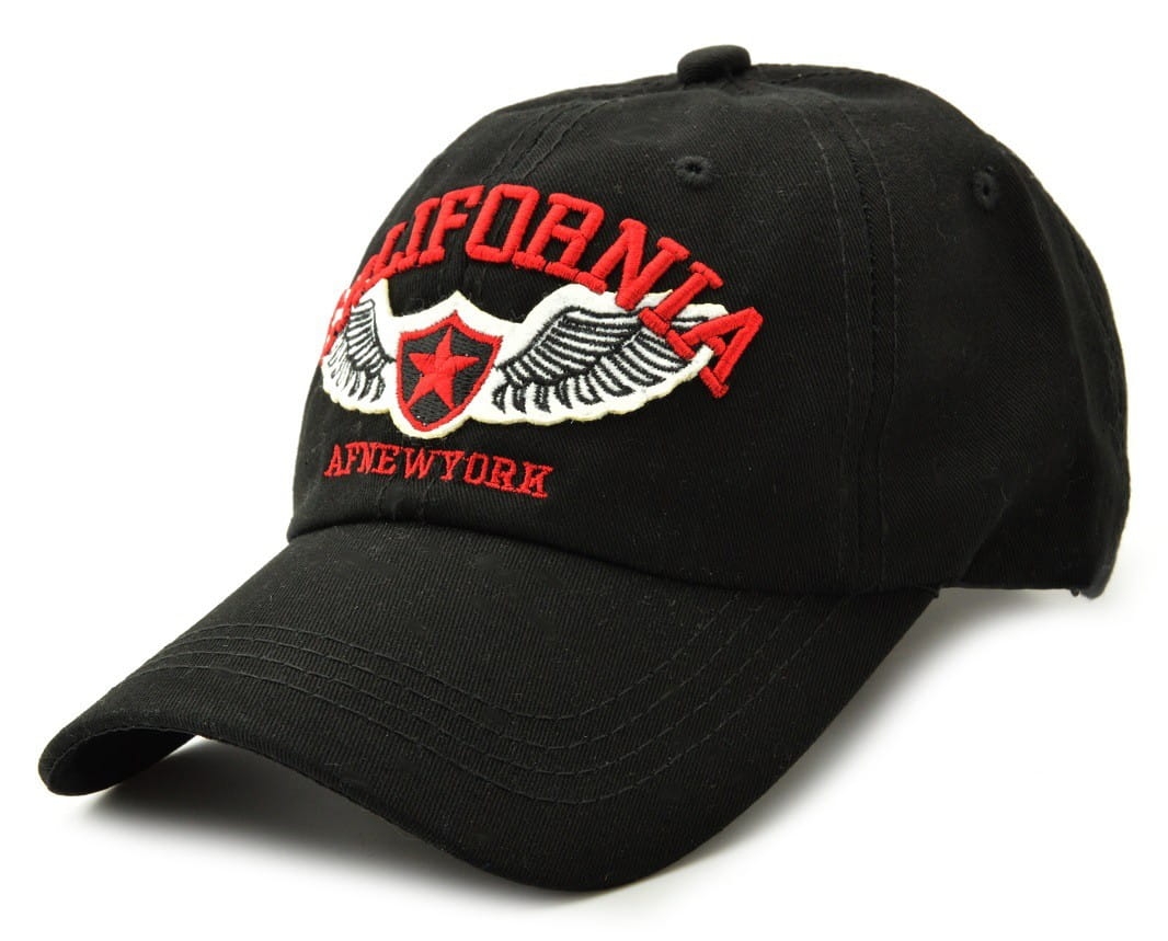 Czapka z daszkiem california czarna bejsbolówka cz-41b