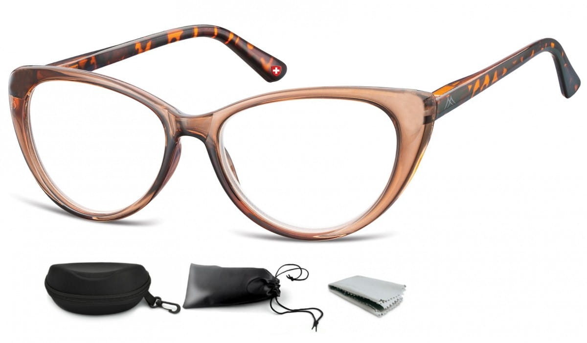 Plusy okulary do czytania kocie mr64e moc: +3,5