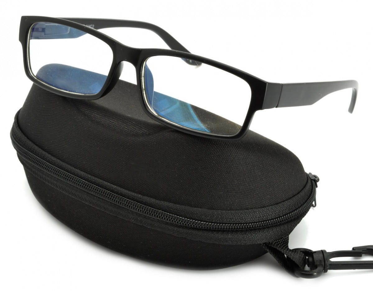 Okulary z filtrem antyrefleksyjne zerówki nerdy prostokątne dr-114-c2
