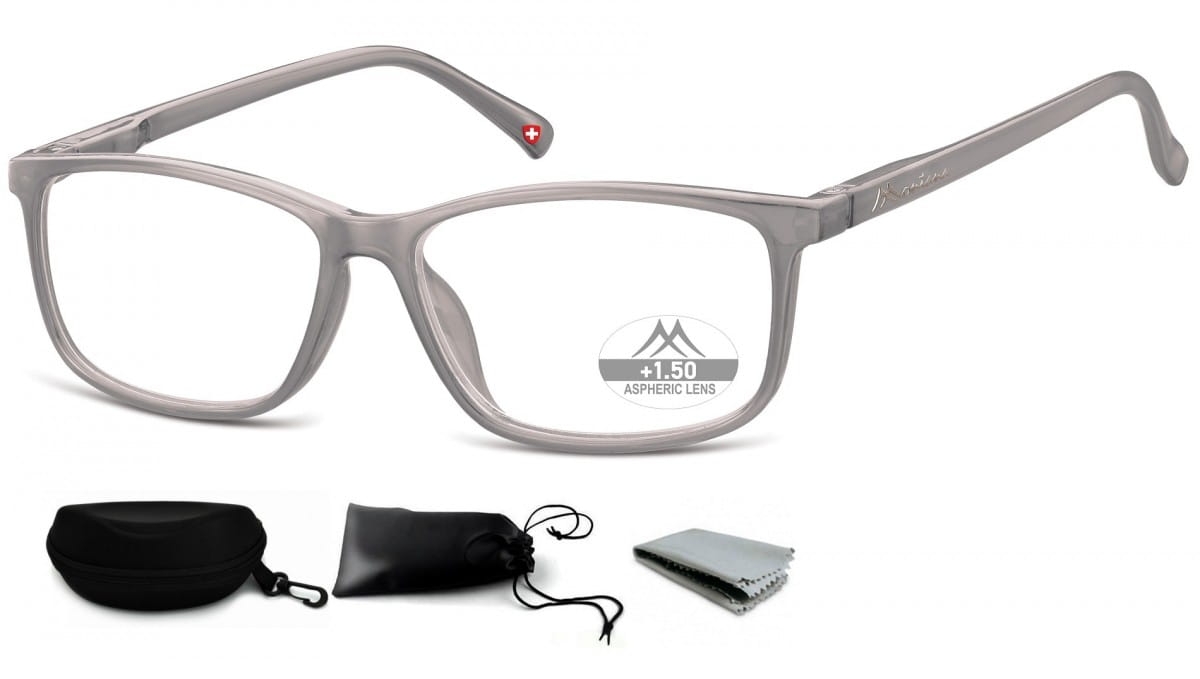 Asferyczne okulary do czytania montana plusy mr62a moc: +3