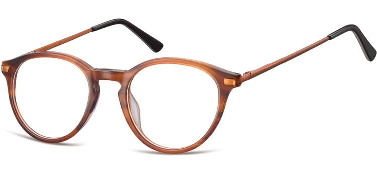 Okrągłe okulary oprawki zerowki korekcyjne sunoptic ac50e