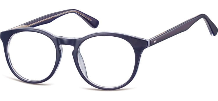 Okrągłe okulary oprawki zerowki korekcyjne sunoptic ac45c
