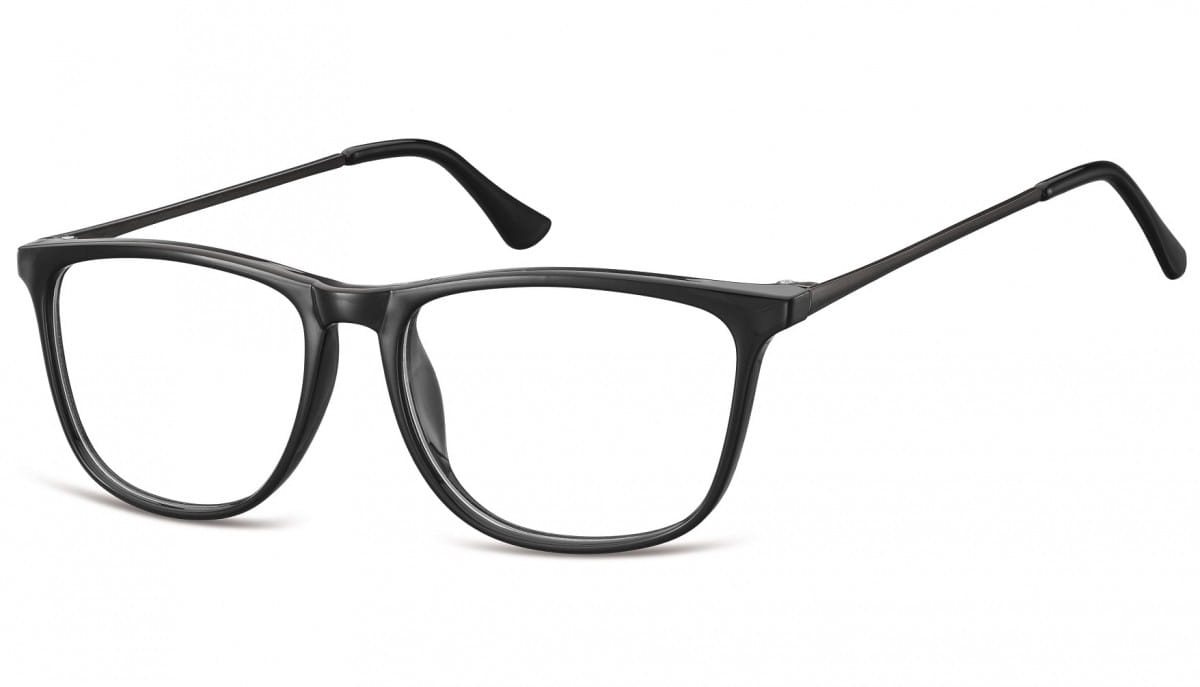 Okulary oprawki korekcyjne nerdy zerówki sunoptic cp142 czarne