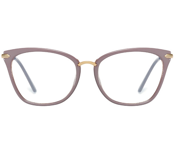 Okulary kocie do komputera damskie z filtrem blue light zerówki 2574-4