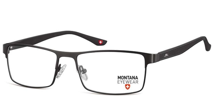 Okulary oprawki korekcyjne metalowe pełne mm611d czarne
