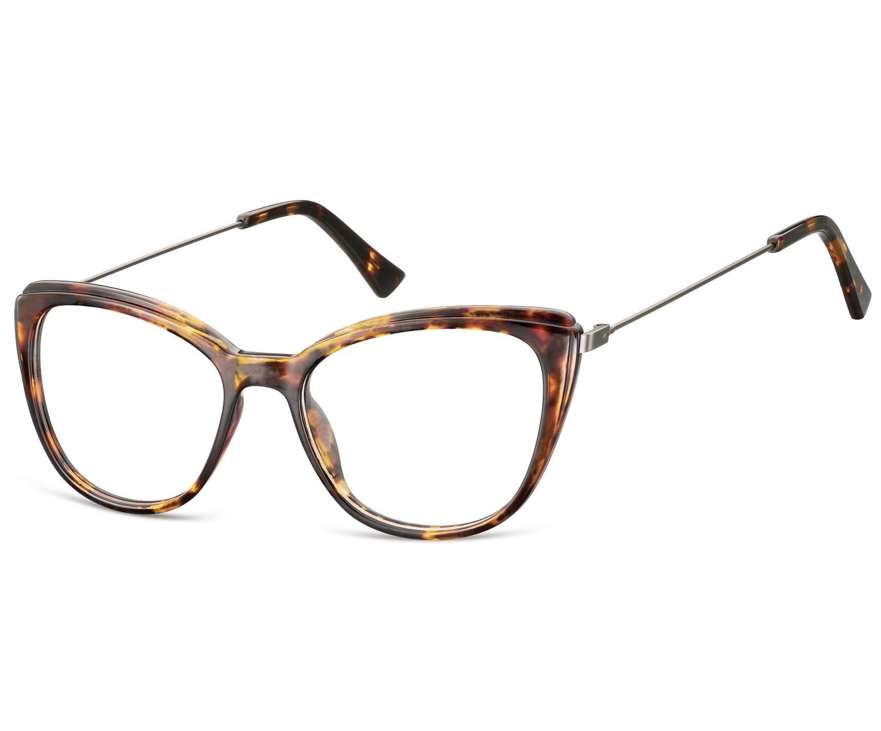 Oprawki korekcyjne okulary kocie oczy zerówki damskie cp121d szylkret