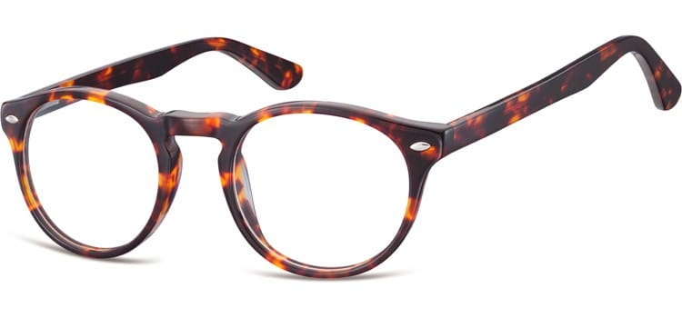 Okrągłe okulary oprawki zerowki korekcyjne sunoptic ac46