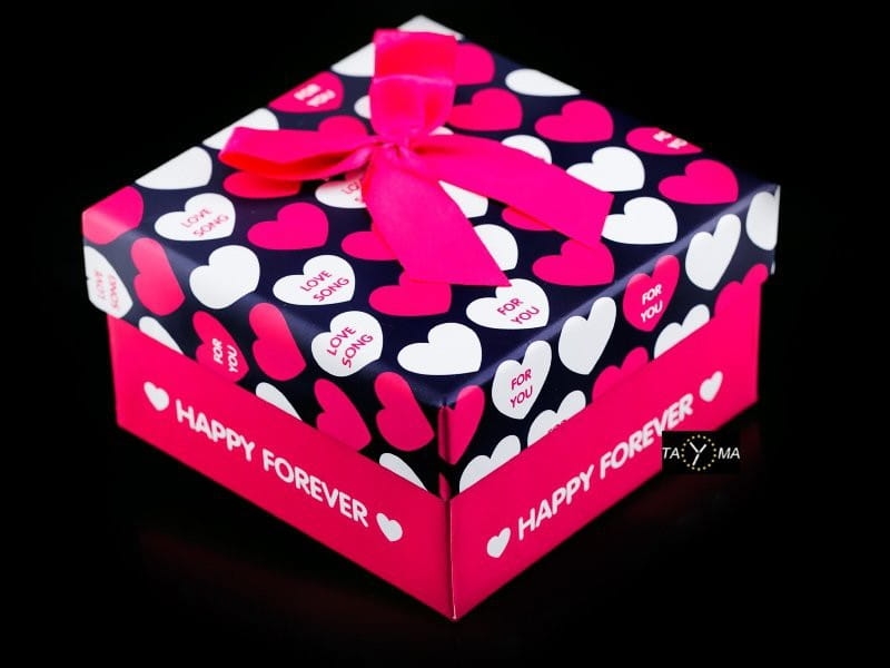 Prezentowe pudełko na zegarek - happy forever