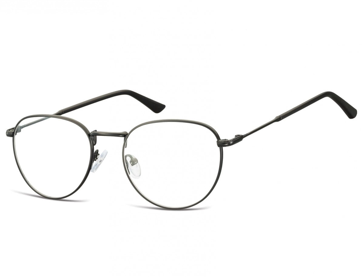 Okulary oprawki owalne lenonki optyczne 920f czarne