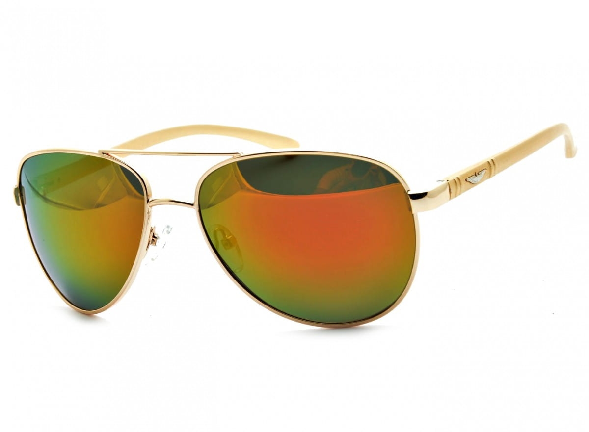 Pilotki polaryzacyjne okulary aviator lustrzanki pol-80b