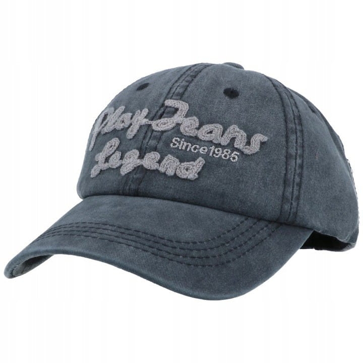 Czapka z daszkiem play jeans bejsbolówka czarna pj3688-4