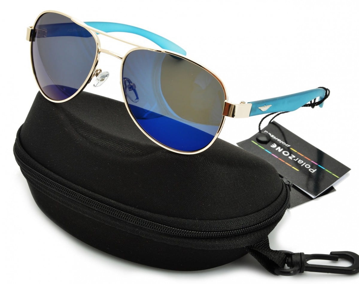 Pilotki polaryzacyjne aviator lustrzanki pol-85
