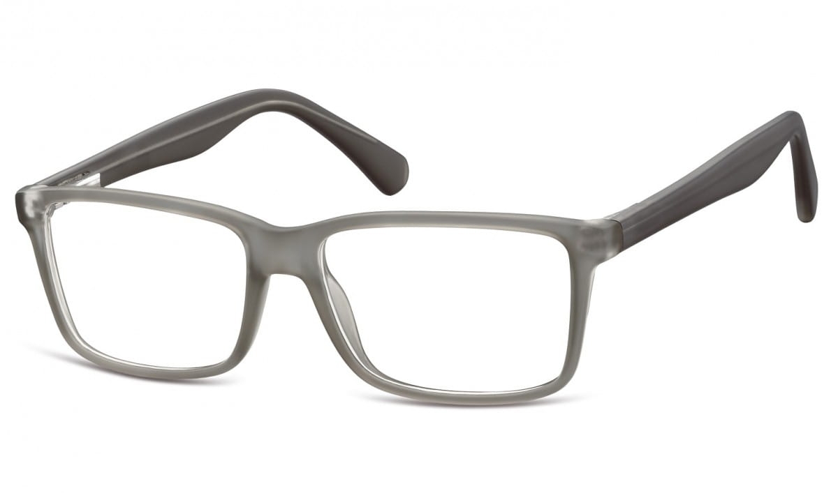Okulary oprawki korekcyjne nerdy zerówki flex sunoptic cp162a szare