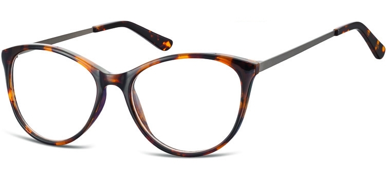 Okulary oprawki zerówki korekcyjne kocie unisex sunoptic ac27 panterka
