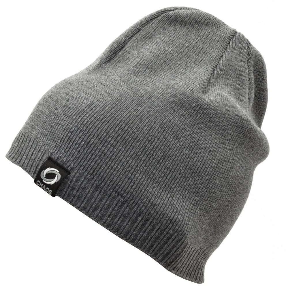 Męska zimowa czapka szara - l/xl chaos st-527