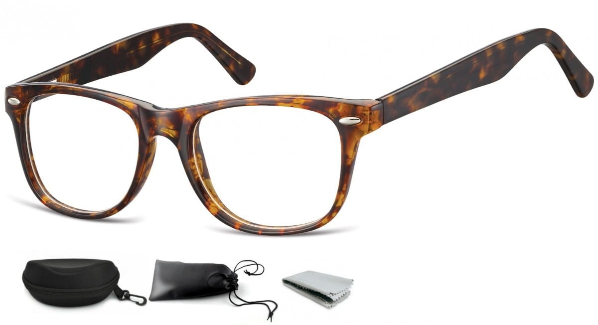 Okulary oprawki zerówki korekcyjne nerdy flex sunoptic ac15a panterka