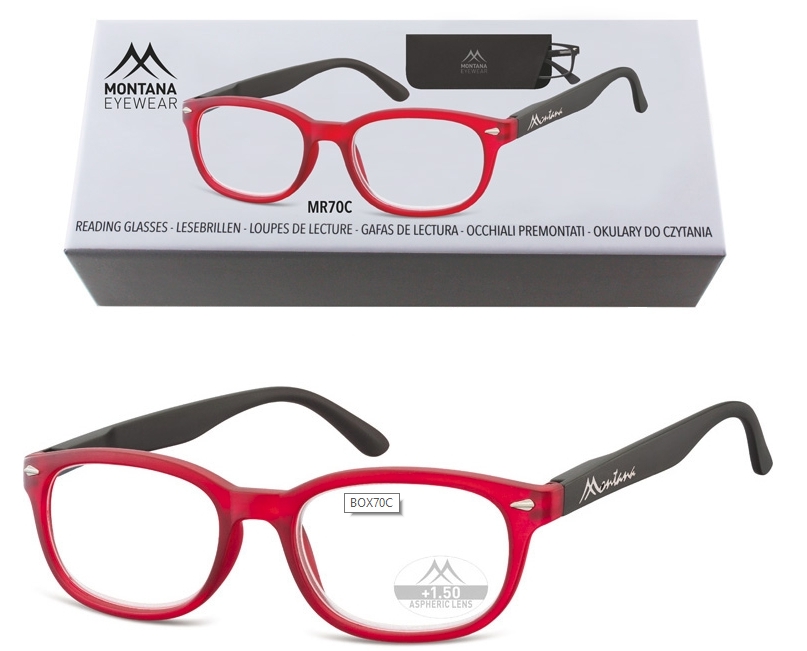 Okulary do czytania asferyczne montana box70c moc: +3.5