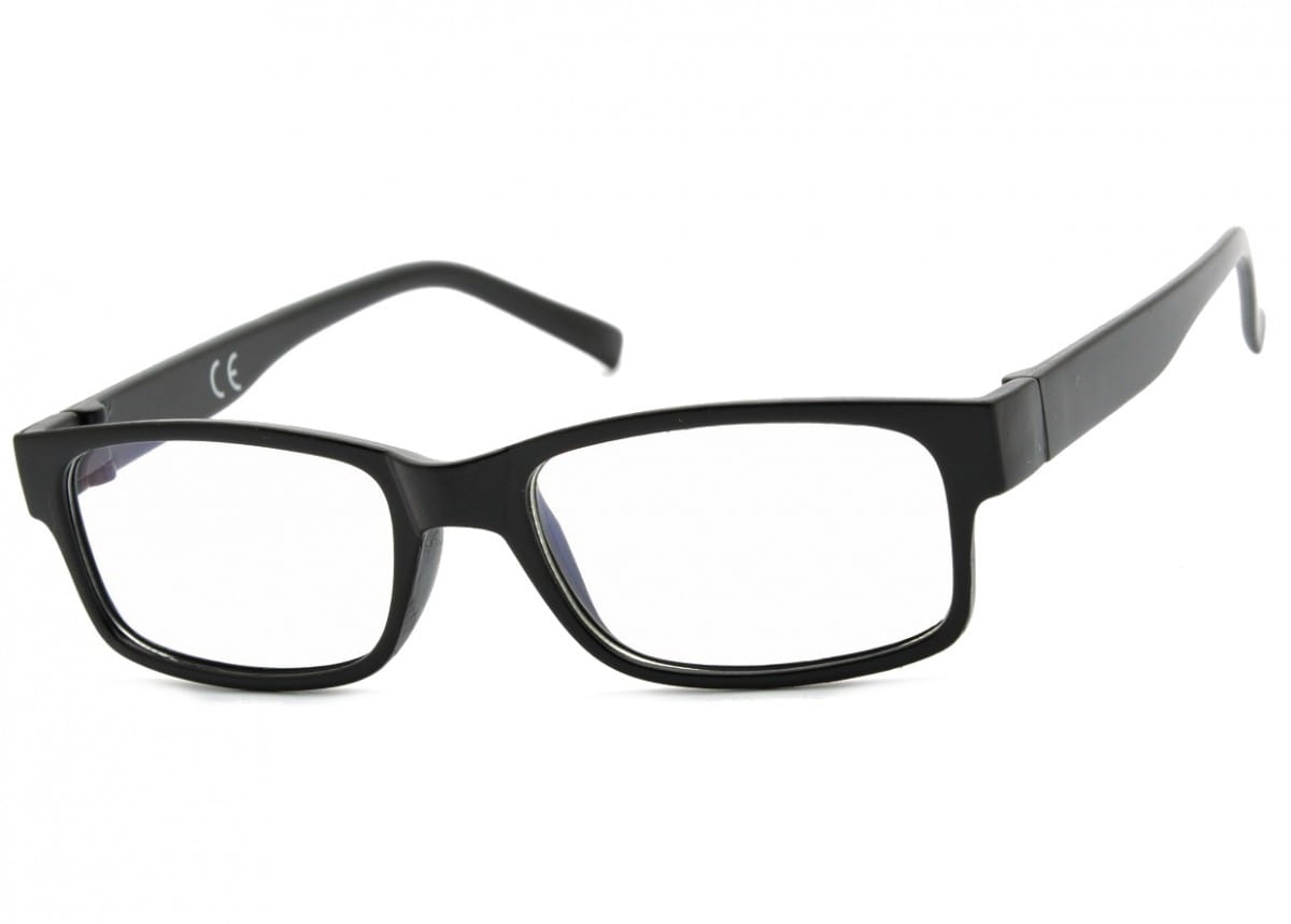 Okulary z filtrem antyrefleksyjne zerówki nerdy prostokątne dr-109-c2