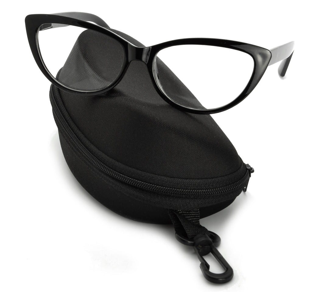 Kocie oczy okulary zerówki damskie cat eyes oprawki st101 na fleksach