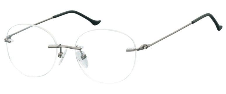 Bezramkowe okulary oprawki okrągłe korekcja sunoptic 987b