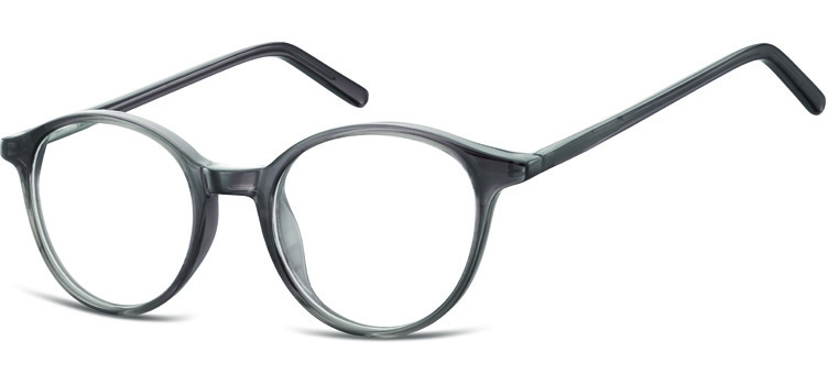 Okulary oprawki zerówki korekcyjne lenonki unisex sunoptic ac23b ciemny szary