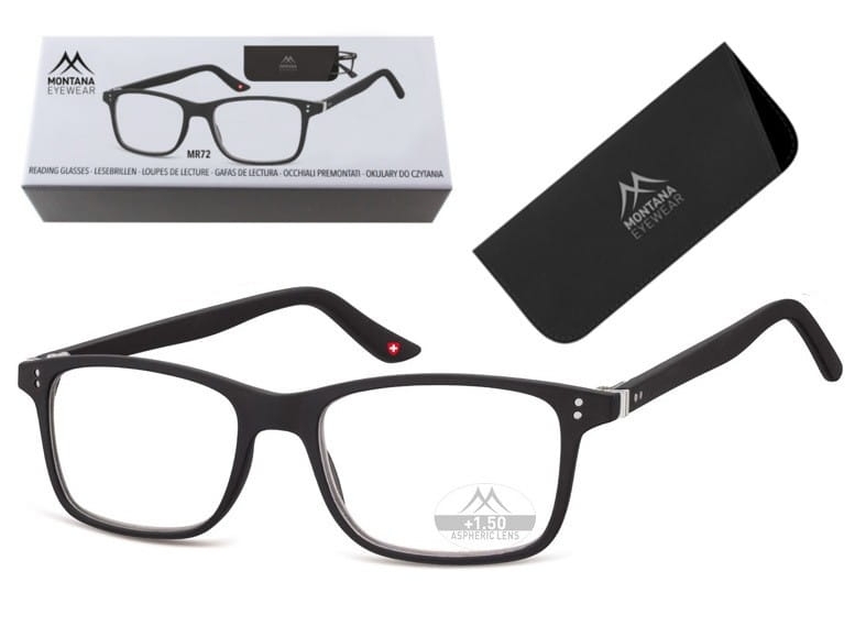 Asferyczne okulary do czytania montana mr72 moc: +2
