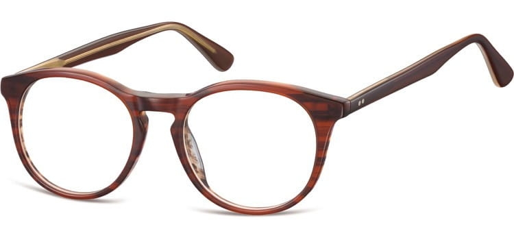 Okrągłe okulary oprawki zerowki korekcyjne sunoptic ac45f