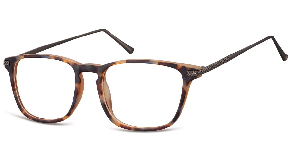Okulary oprawki korekcyjne nerdy zerówki sunoptic cp144f szylkret mix-panterka