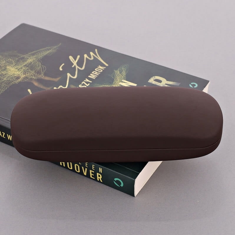Etui futerał na okulary sthc-13b brązowe