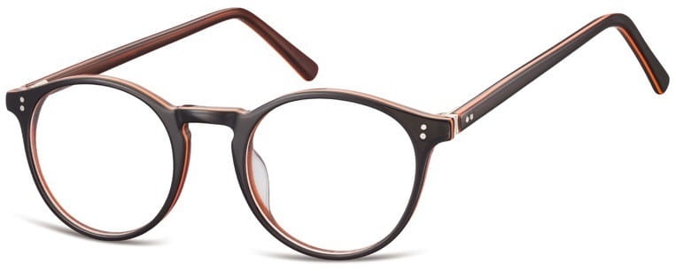Okrągłe okulary oprawki zerowki korekcyjne sunoptic ac43d