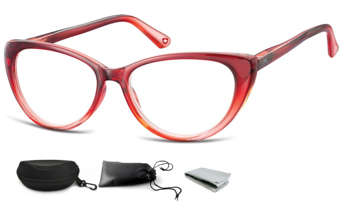 Plusy okulary do czytania kocie mr64b moc: +2