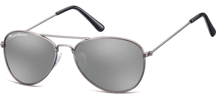 Pilotki okulary aviator dziecięce montana 964 lustrzanki srebrne