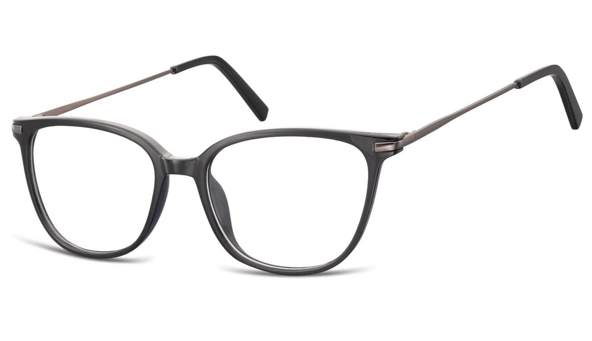 Okulary oprawki zerówki korekcyjne nerdy unisex sunoptic ac26b czarne