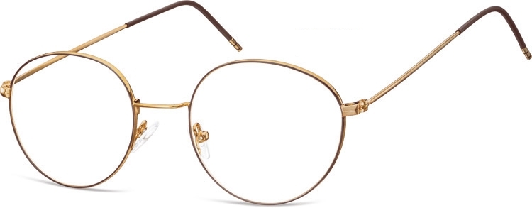 Lenonki okulary oprawki optyczne 929g brązowa + kawowa