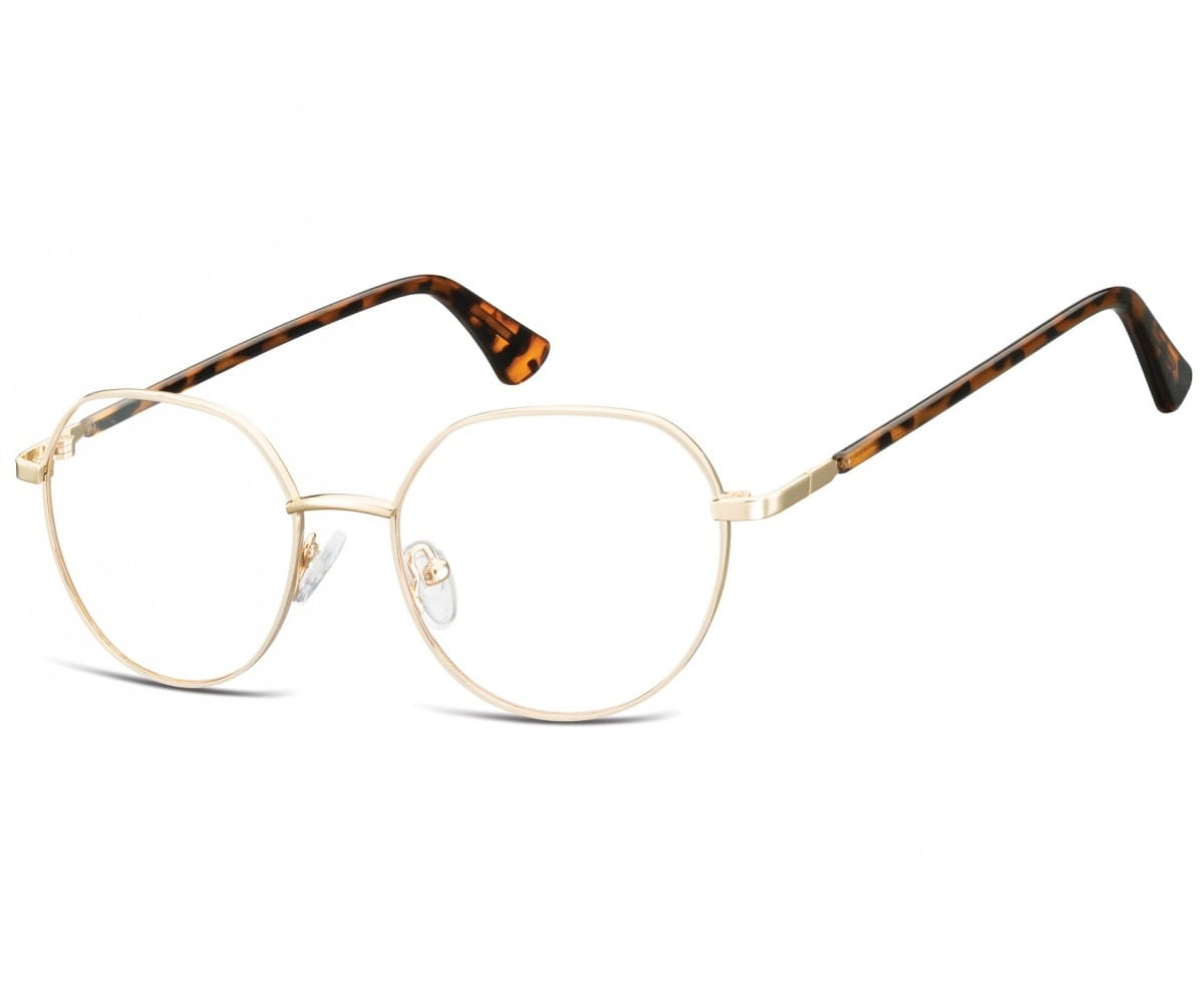 Lenonki okrągłe okulary oprawki optyczne 916b złota