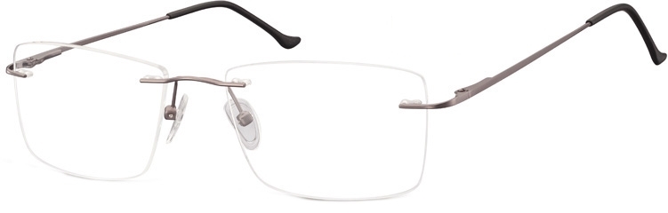 Bezramkowe patentki okulary oprawki korekcyjne sunoptic 984b jasno-grafitowe