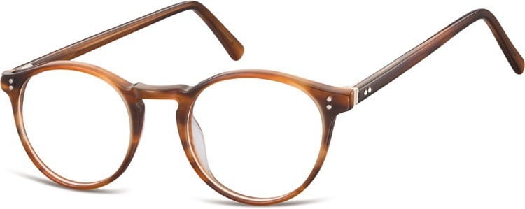 Okrągłe okulary oprawki zerowki korekcyjne sunoptic ac43b