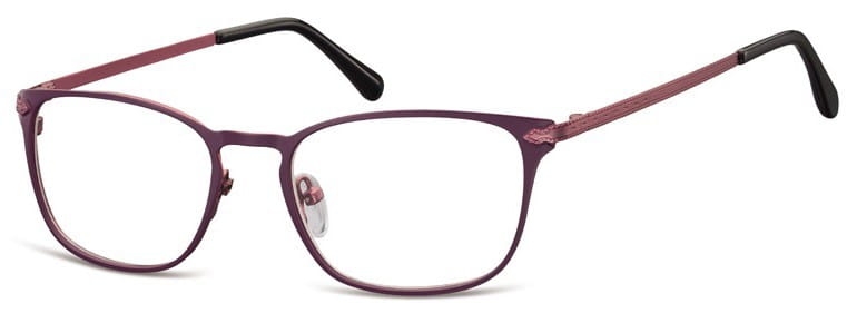 Oprawki okularowe kocie oczy damskie stalowe sunoptic 991e fioletowe