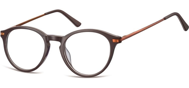 Okrągłe okulary oprawki zerowki korekcyjne sunoptic ac50c