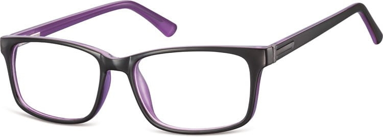 Oprawki okulary zerowki korekcja sunoptic cp150e czarno-fioletowe