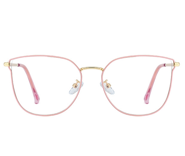 Okulary kocie do komputera damskie z filtrem blue light zerówki 2555c