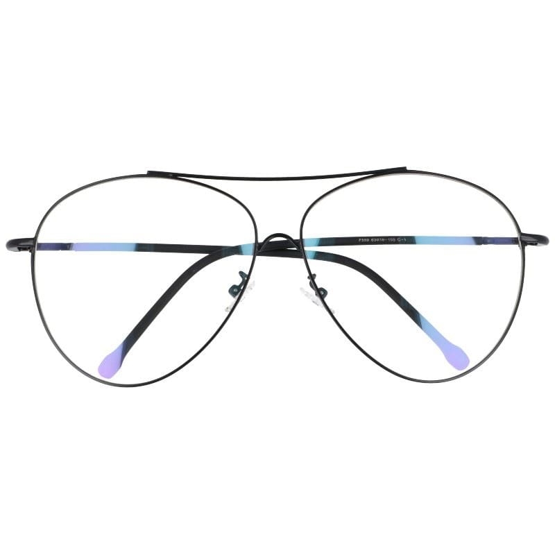 Okulary pilotki z filtrem światła niebieskiego do komputera zerówki- 2529-9